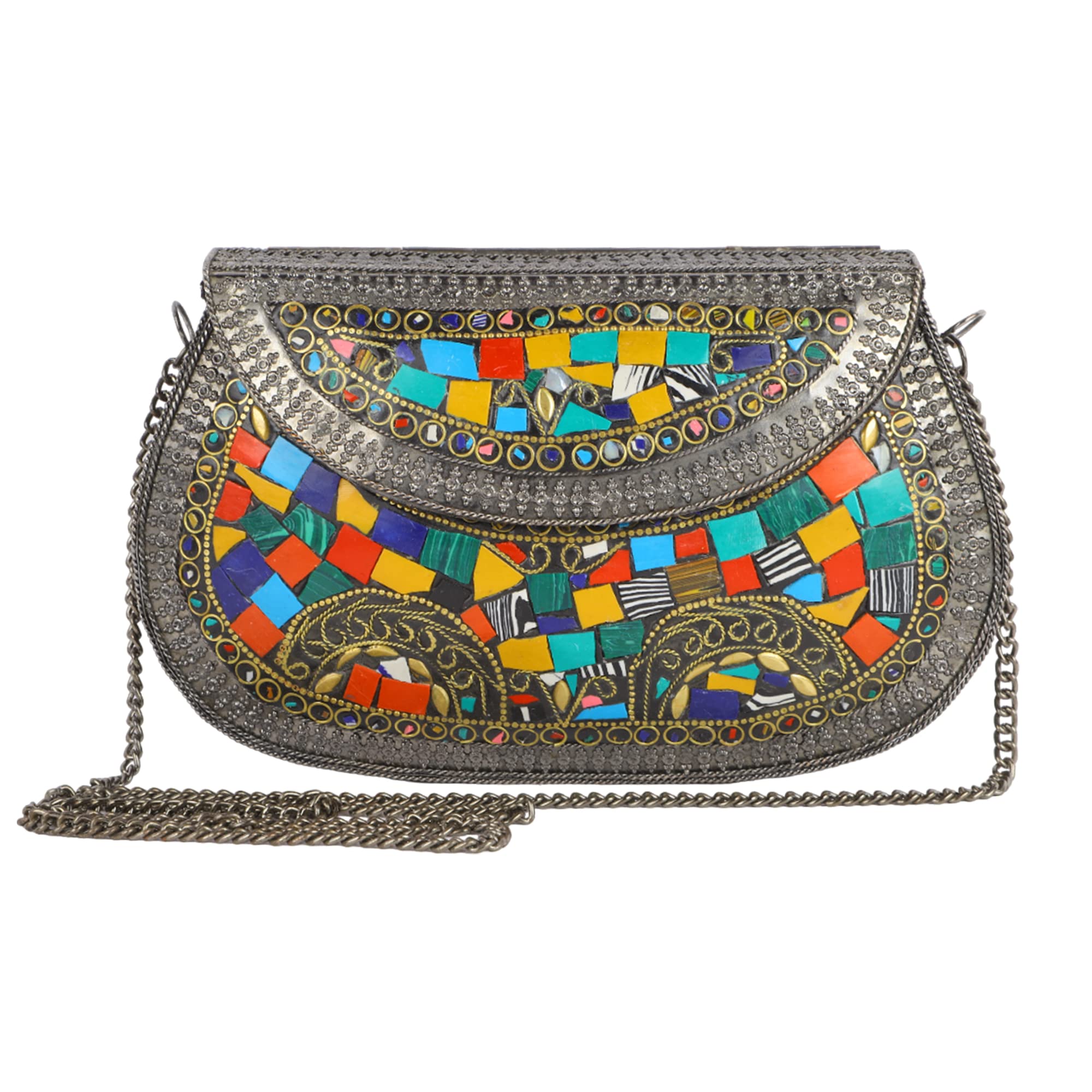 See full amazon price history chart for PARATO Handmade Metal bag Mosaic Black with multicolor tiles style Latest Shoulder Bag Clutch for girls and women (Multicolor) PARATO Handmade Metal bag Mosaic Black with multicolor tiles style Latest Shoulder Bag Clutch for girls and women (Multicolor) (B0BZ8C6S5H) Amazon Price History, Amazon Price Tracker