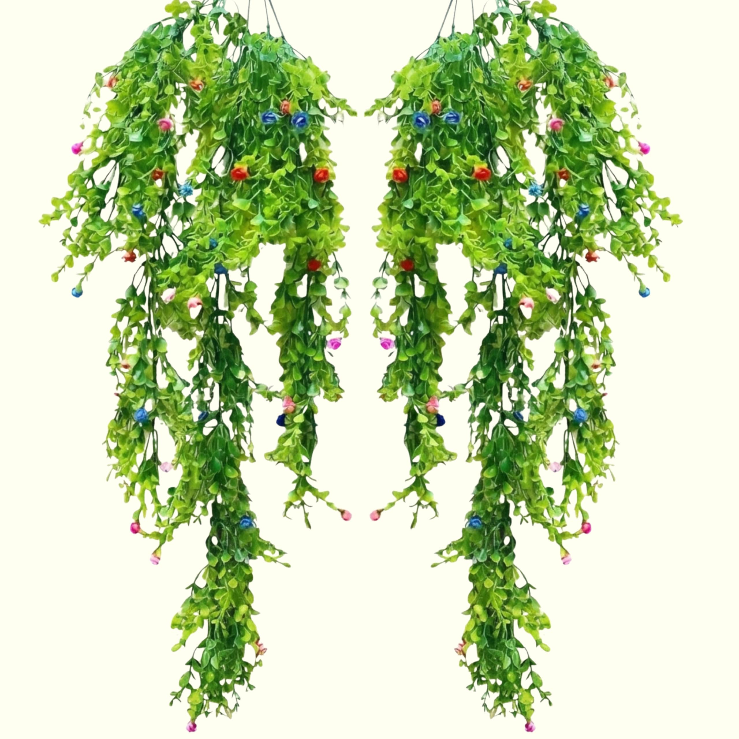 Dekorly Eucalyptus Vine with Daisy Flowers - 2 Pack -8