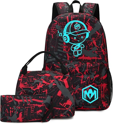 Miniatura 10 de Mochila escolar para estudiantes, mochila de viaje para adolescentes