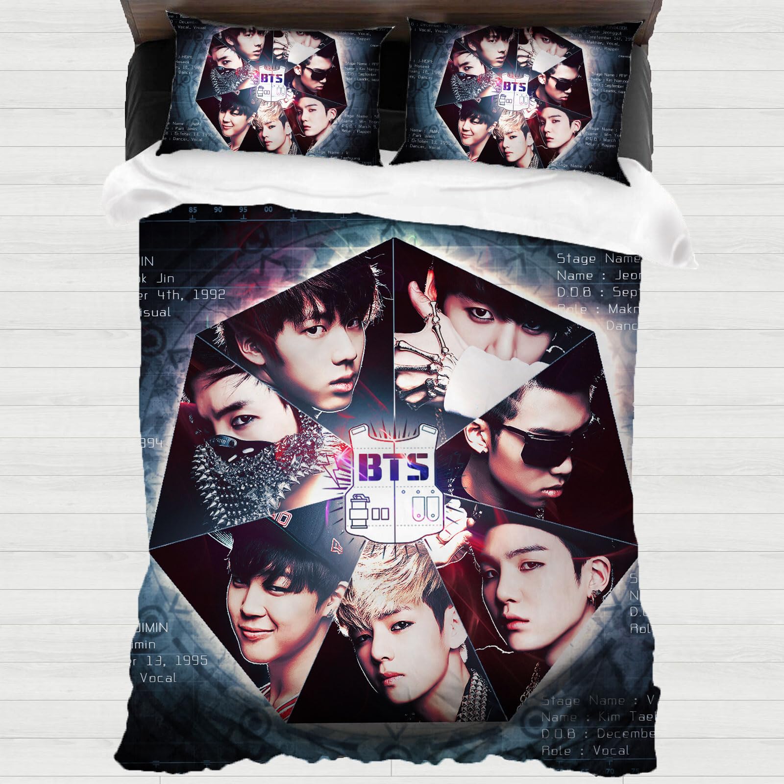 K-POP・アジア BTS 2021 Holiday Collection SLEEP KIT XYOK BTS Children's Bed Linen, K-Pop Duvet Covers, Microfibre Bed