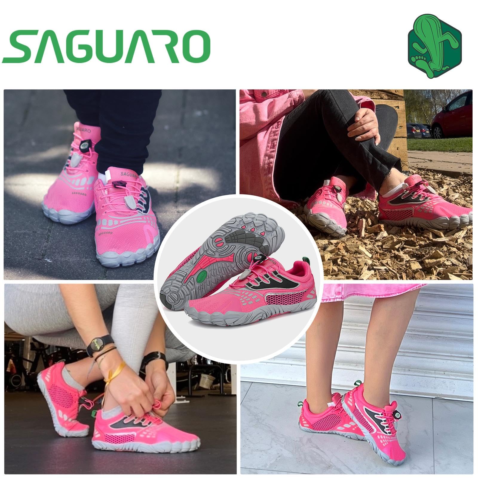 SAGUARO Scarpe Barefoot Minimaliste Uomo Donna Scarpe Outdoor e Indoor Multisport - Morbido Comode e Leggere