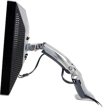 Ergotron MX Single Monitor Arm, VESA Desk Mount for Monitors Up to 30 Inches, 14 to 30 lbs Polished Aluminum