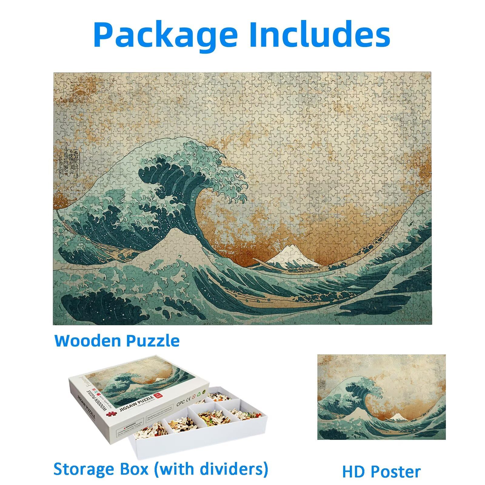 Puzzle de 2000 Piezas para Adultos, Paisaje Puzzle 2000 Piezas, Retro Rompecabezas Adultos con Caja, Medidas: 100x70 cm, Rompecabezas Madera para Toda la Familia, Home Decoration, Regalo Mujer, -1807