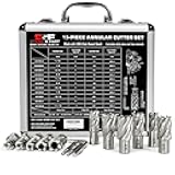 Annular Cutter Set 13 Pcs by S&F STEAD & FAST, Cutting Depth 1
