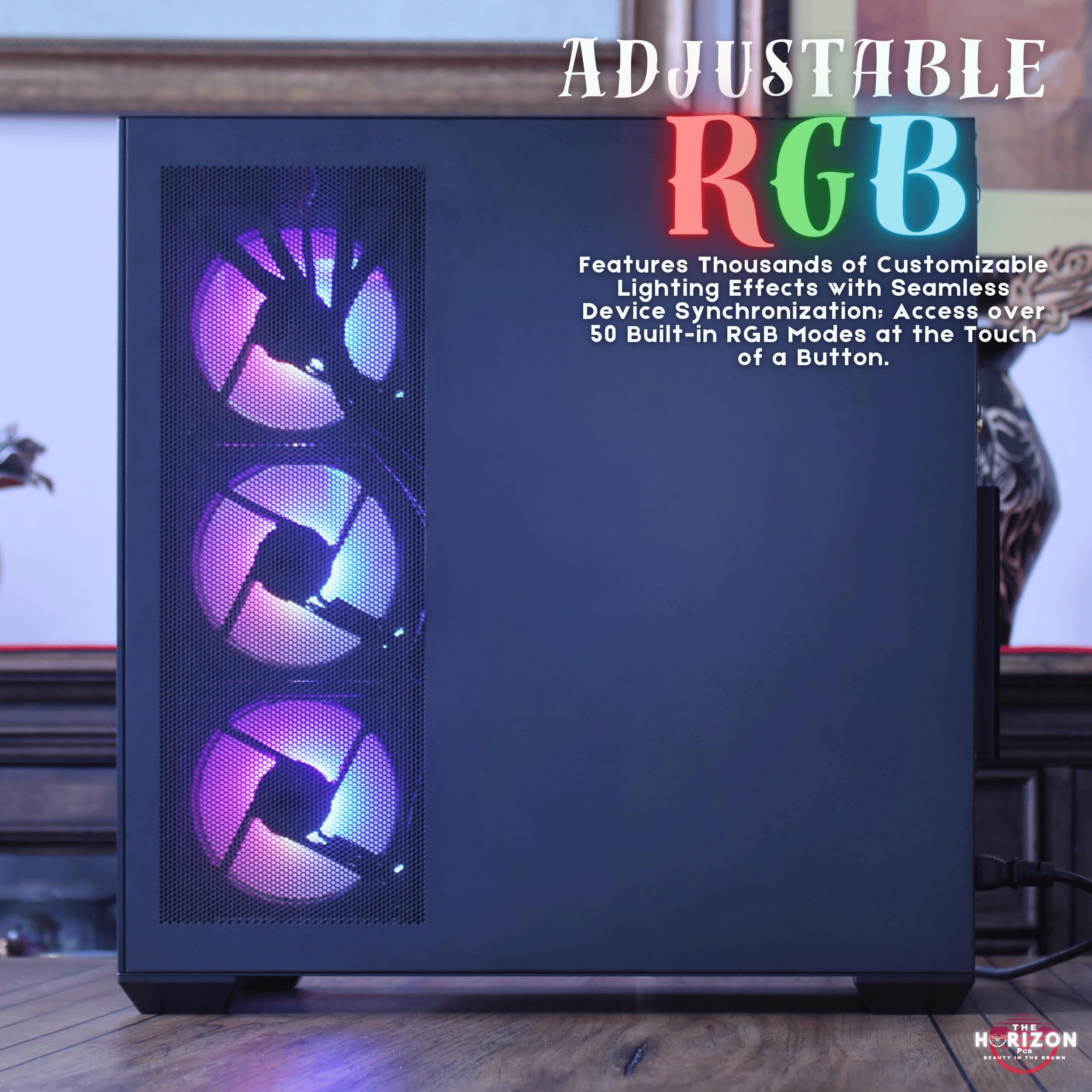 The Horizon Autherium I9 RTX Gaming PC || Core I9 CPU || RTX 5070 OC || 64GB RAM || 5TB Storage || 1.2GB/s WiFi, VR and Gaming Ready || Windows 11 PRO