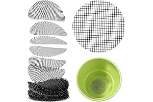 100pcs 2inch Pot Hole Bonsai Mesh Bottom Drainage Pad for Plants, Anti-Soil Loss, Gardening Essentials