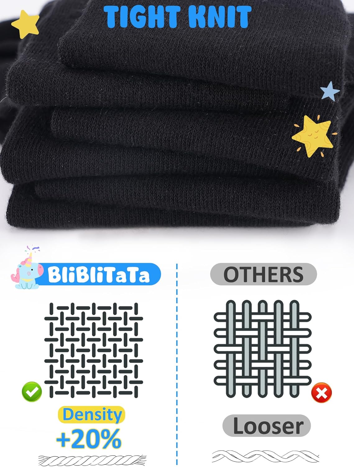 Boys Girls Kids Socks Crew Socks 5 Pack for 2-4,4-6,6-8,8-10,10-12,12-14 Years Old White Black Grey Blue Pink - Image 5