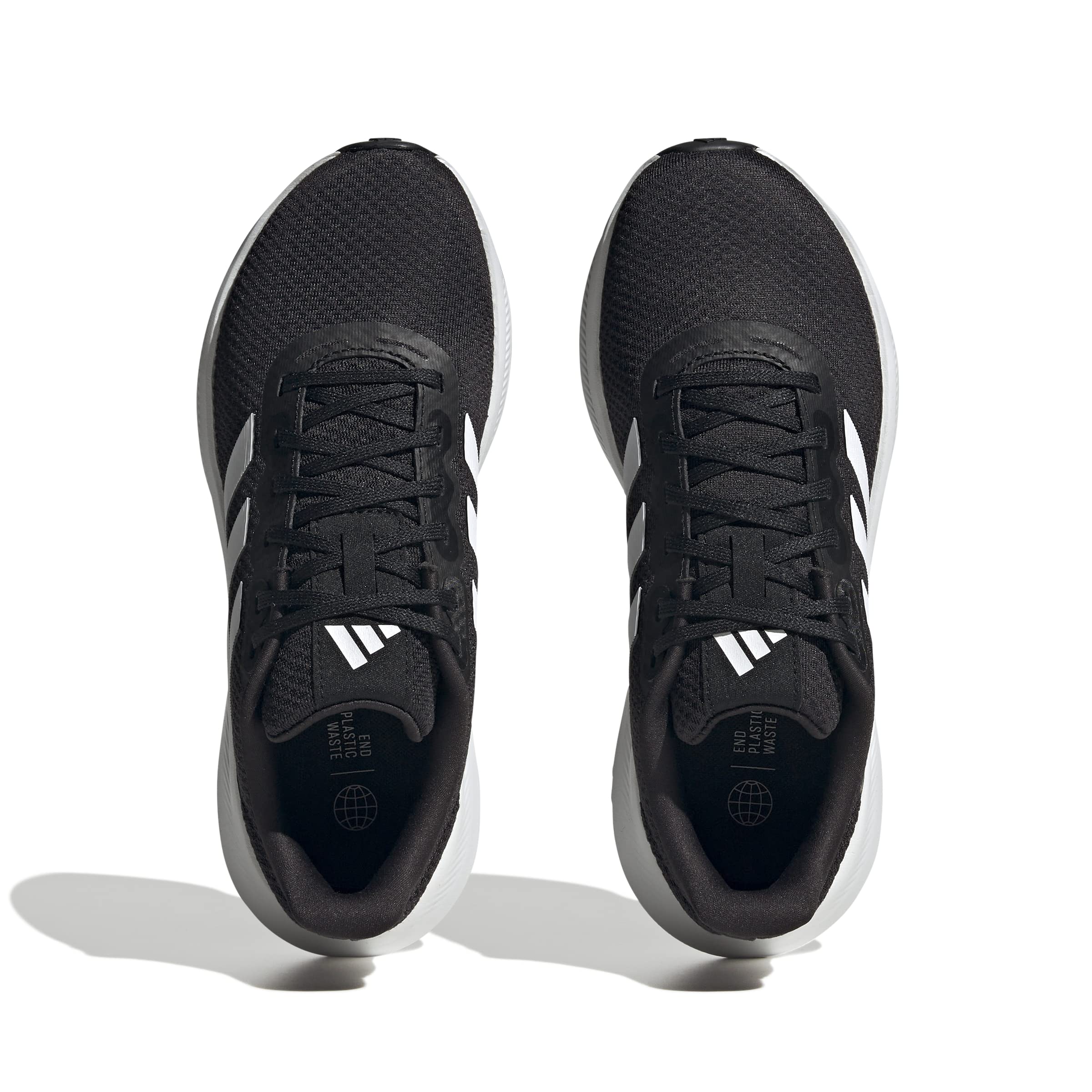 adidas RunFalcon Wide 3 Shoes, Zapatillas para Correr Mujer, Core Black/Cloud White/Core Black, 38 EU