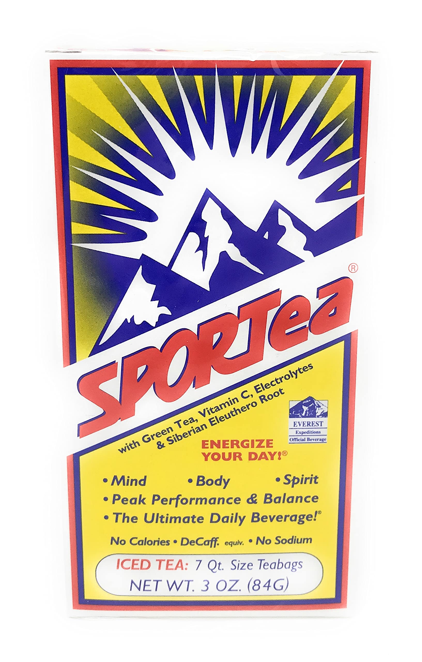 SPORTEAIced Ginseng Vitamin C Electrolyte Tea, 3 OZ