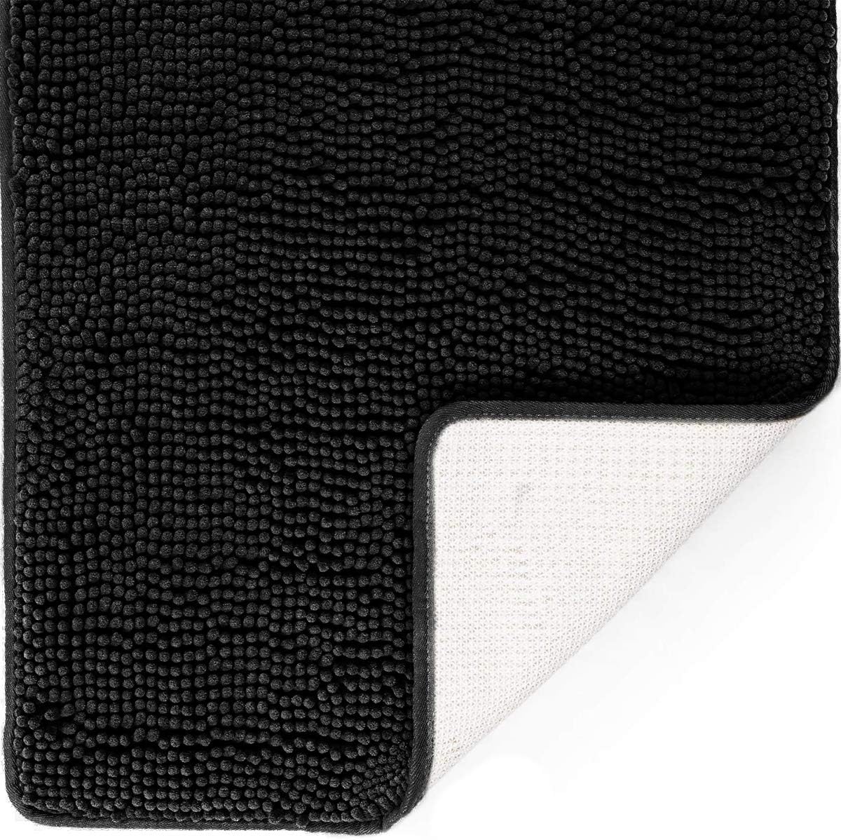 DEARTOWN Non-Slip Shaggy Bathroom Rug,Soft Microfibers Bath Mat with Water Absorbent, Machine Washable