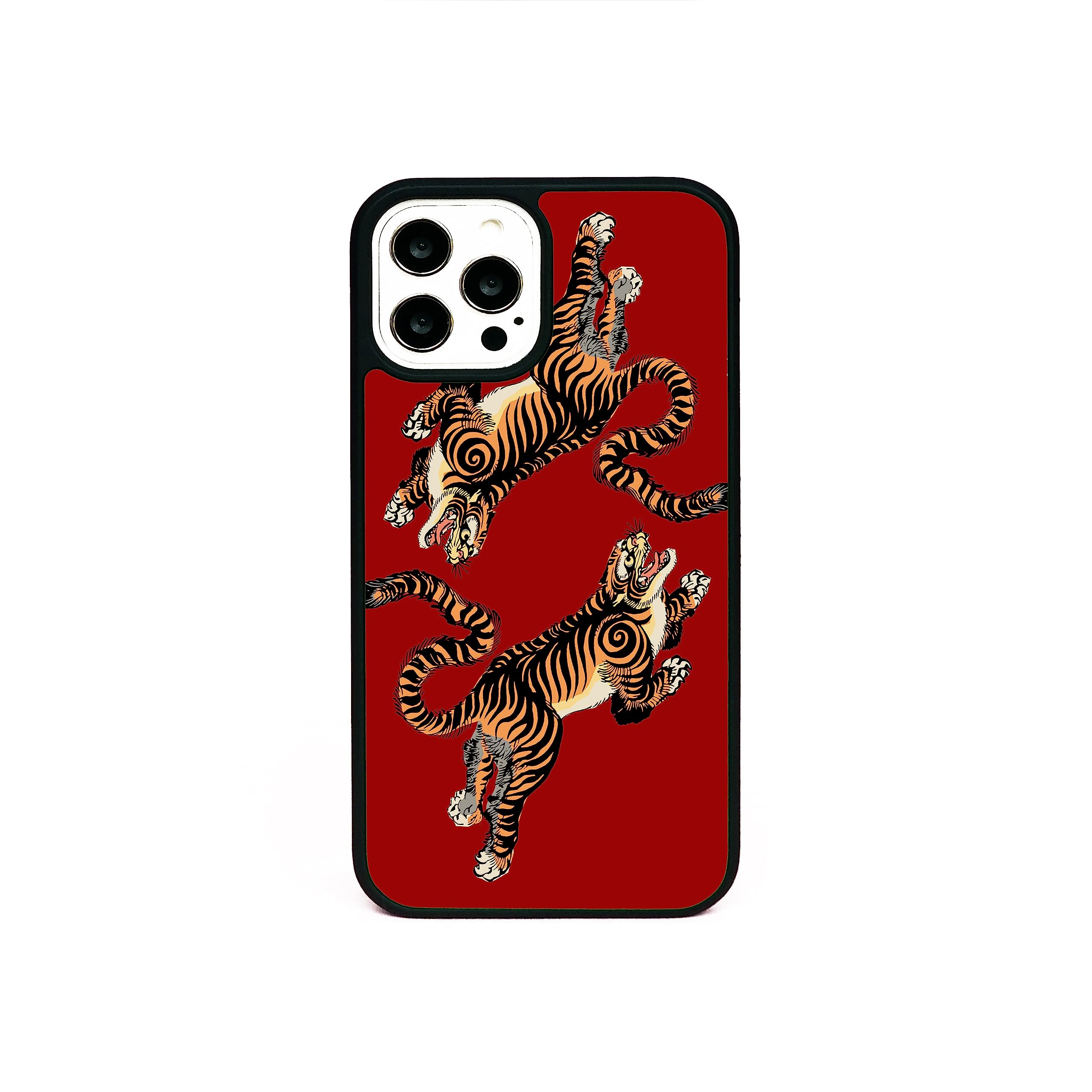 Leaping Tigers Ancient Chinese Tiger Phone Case/Cover Compatible with  iPhone 11 Pro Rubber