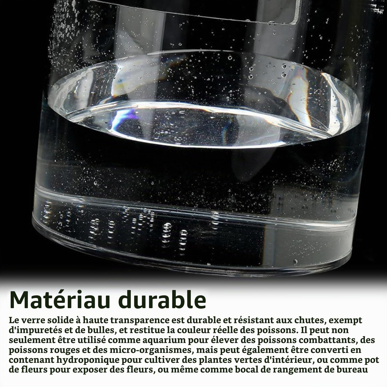 Terrariums pour Reptiles, Mini-Terrarium Cylindrique Vivarium en Acrylique étanche avec Porte Avant pour Petits Grenouilles Araignées Sauteuses Mantes Religieuses Geckos Et Escargots