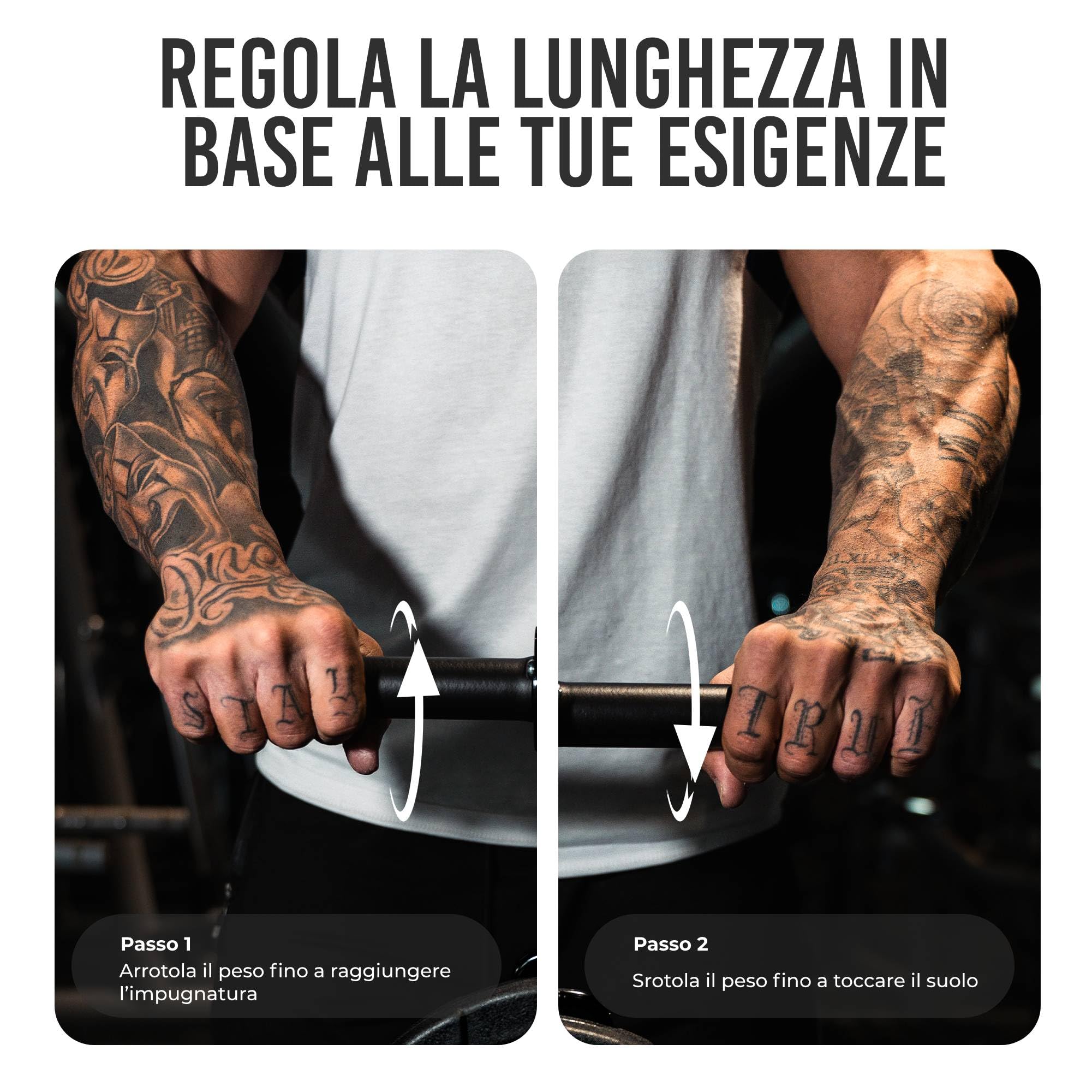 Roar® Rullo per Avambraccio, Rullo da Polso per Avambraccio, Allenamento Avambraccio, Forearm Trainer, Avambracci Attrezzi, Arm Blaster
