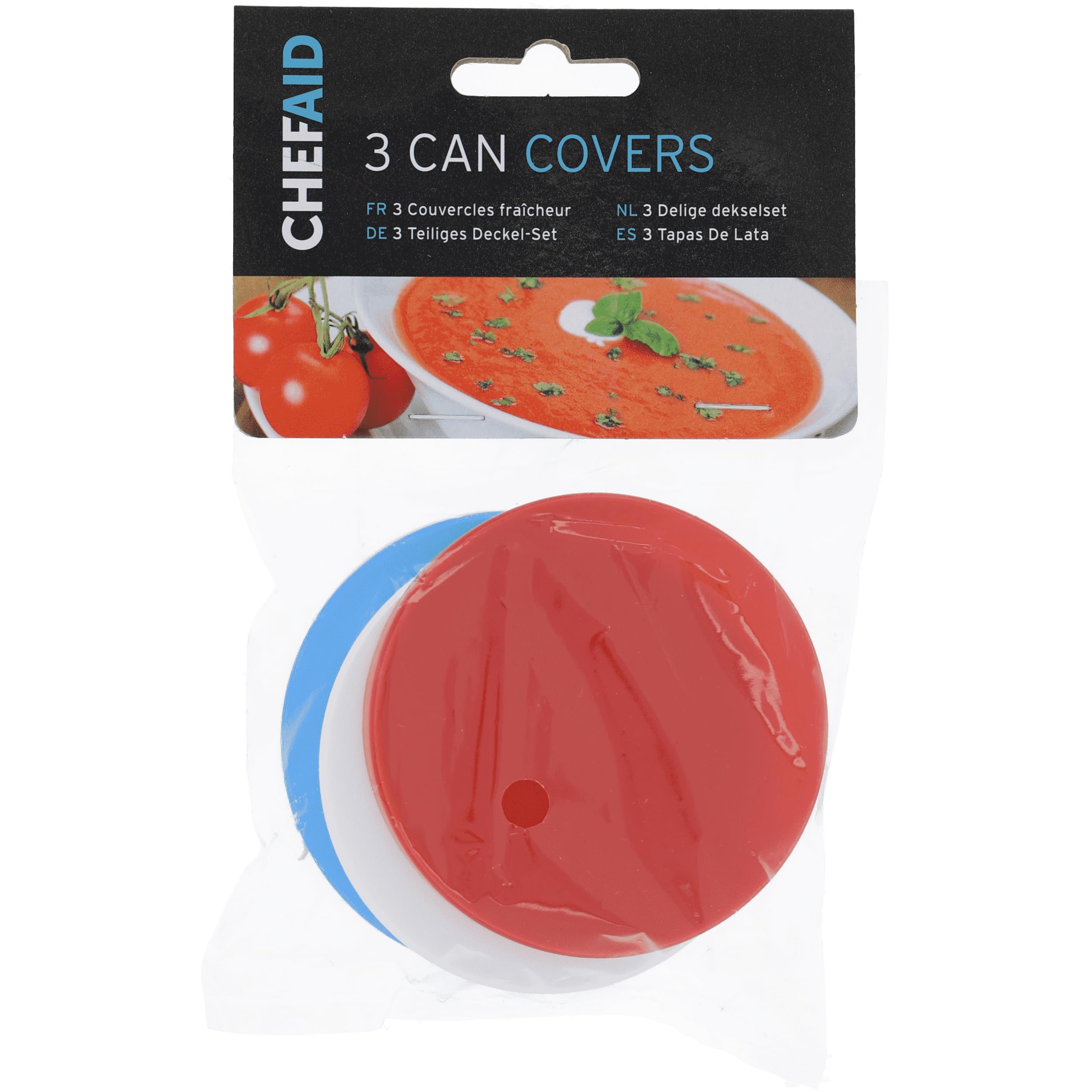 Standard Tin Can Covers, Set of 3 Can Covers, Perfect for sealing and keep remaining content fresh after being opened, Ideal for use with Pet Food