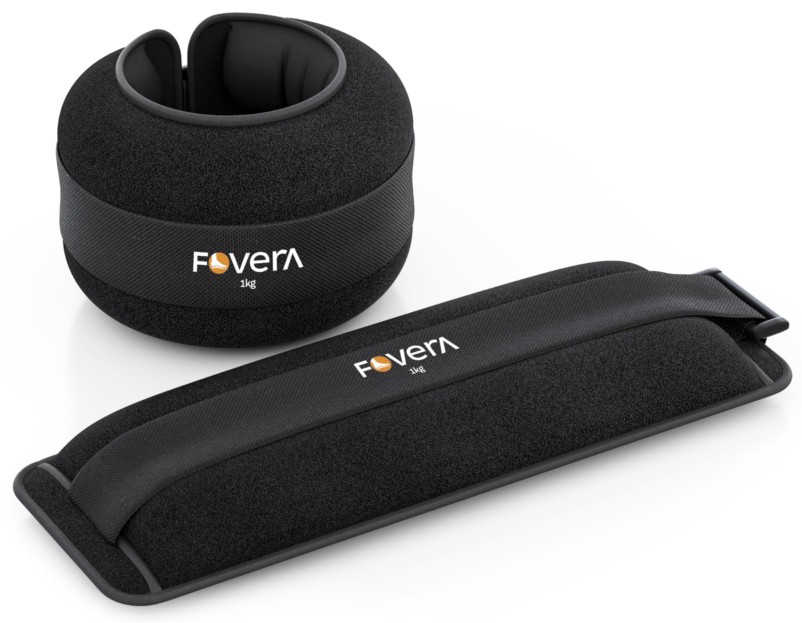 FOVERA Weight Cuff (1 kg) for Strength Gain, Physiotherapy & Rehabilitation | For Men & Women | Adjustable Strap | For Muscle Strength Exercise & Workout (Single Piece)