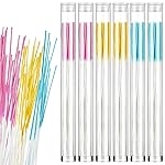 Maitys 360 Pieces Ear Hole Floss Piercing Cleaner Floss Disposable Piercing Aftercare Cleaning Line Ear Hole Care Cleaning Tool for Women Men(Yellow, Royal Blue, Pink)