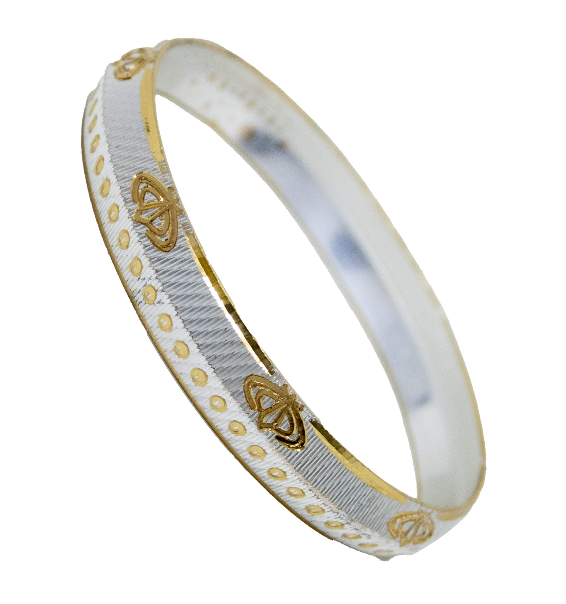 Kabello Gold And Silver Punjabi Sikh Kada For Men And Women Dual Tone Kada Pack Of 1 (Golden Silver, 2-4) (B08WH28L3X) Amazon Price History, Amazon Price Tracker