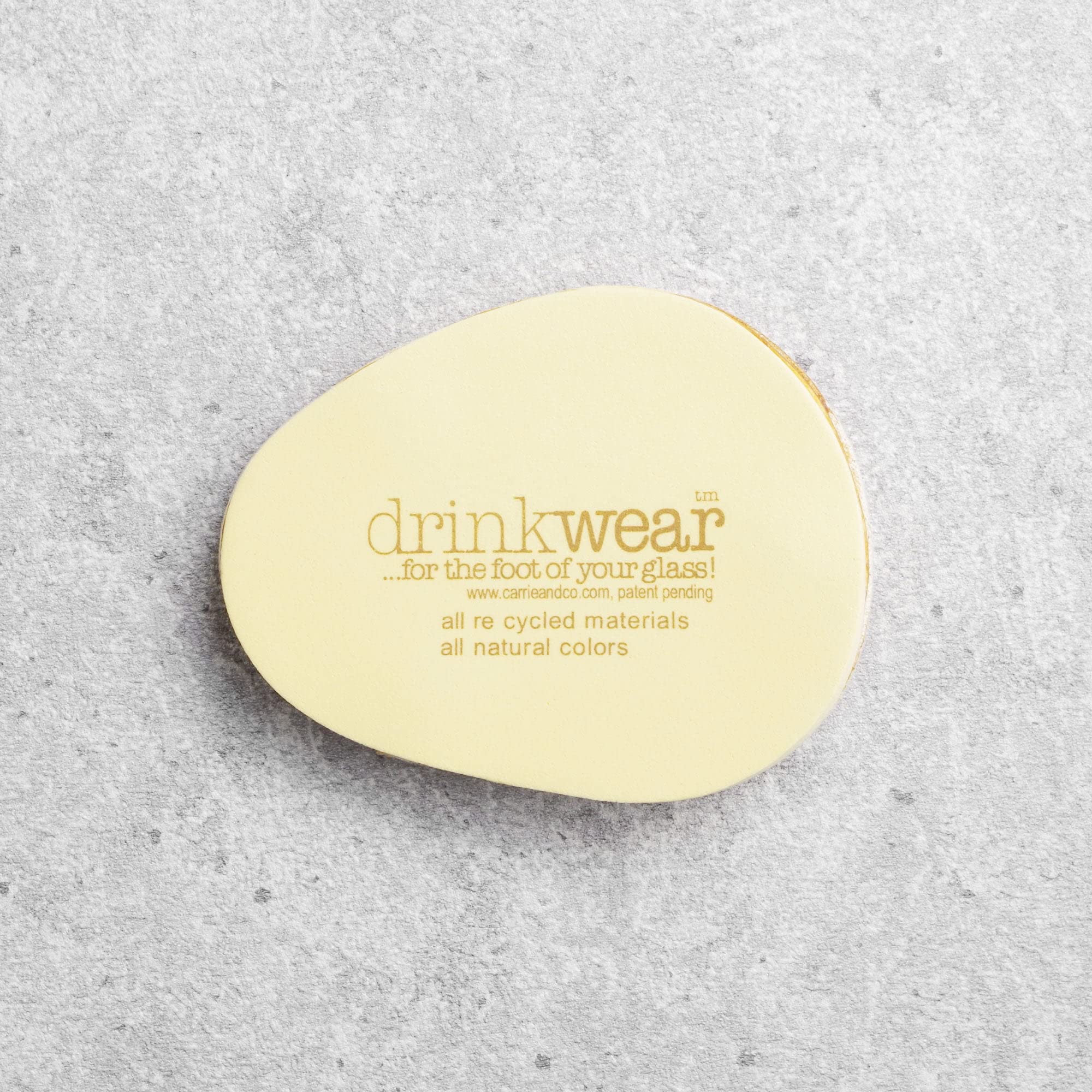 Drinkwear Posavasos Go Green de 4 piezas para vino, cerveza y cócteles