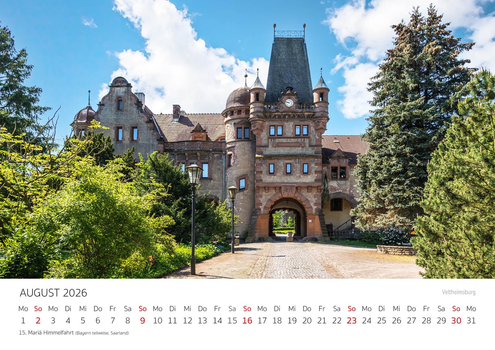 Edition Seidel Premium Kalender Burgen und Schlösser Sachsen-Anhalt 2026 Format DIN A3 Wandkalender Deutschland Wernigerode Quedlinburg Hundisburg Schloß Burg Steffen Gierok-Latniak