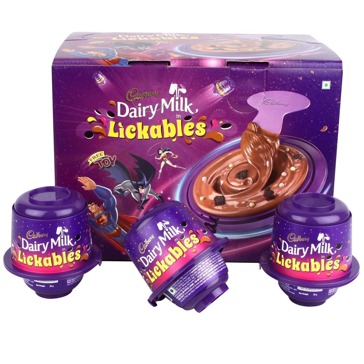 Lickables Cadbury Dairy Milk Choclate, 20g Pack of 5