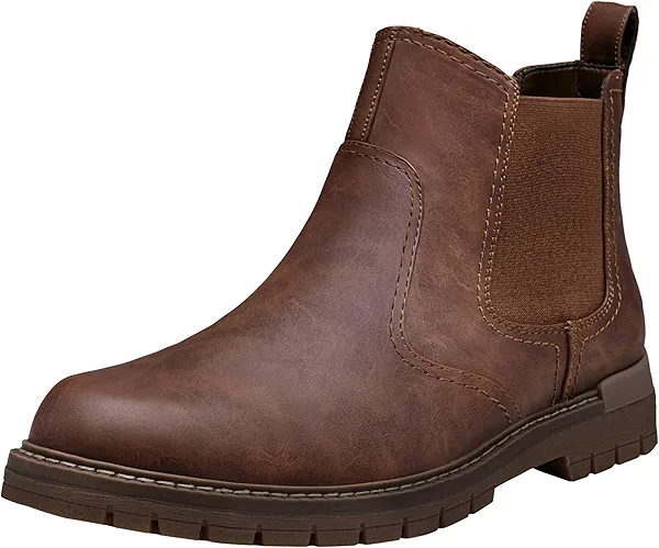 Jousen Chelsea Boots Men Lightweight Mens Boots Classic Slip On Boot Casual Boot for Men