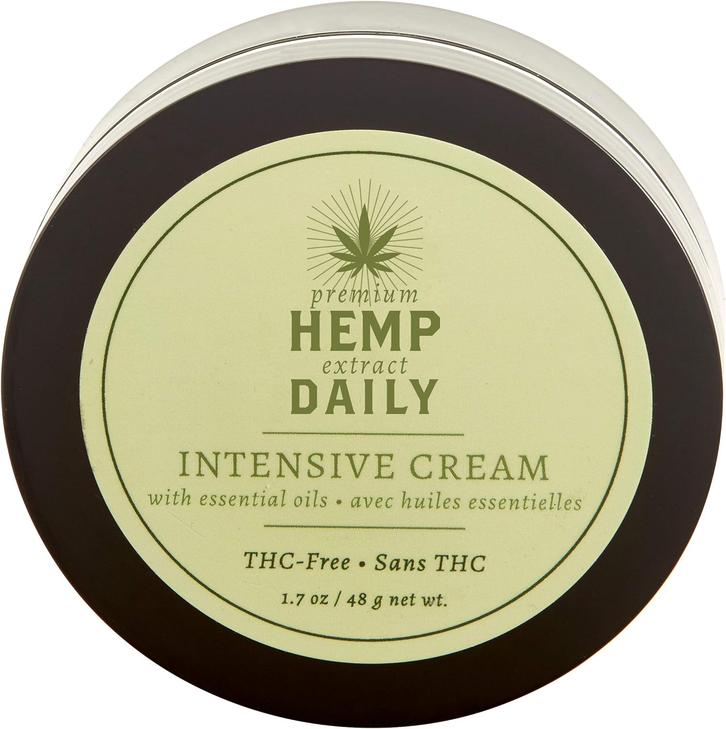 Hemp Daily Intensive Cream | Intensive Hemp Cream with, No Color, Size 1.7 : Health & Household