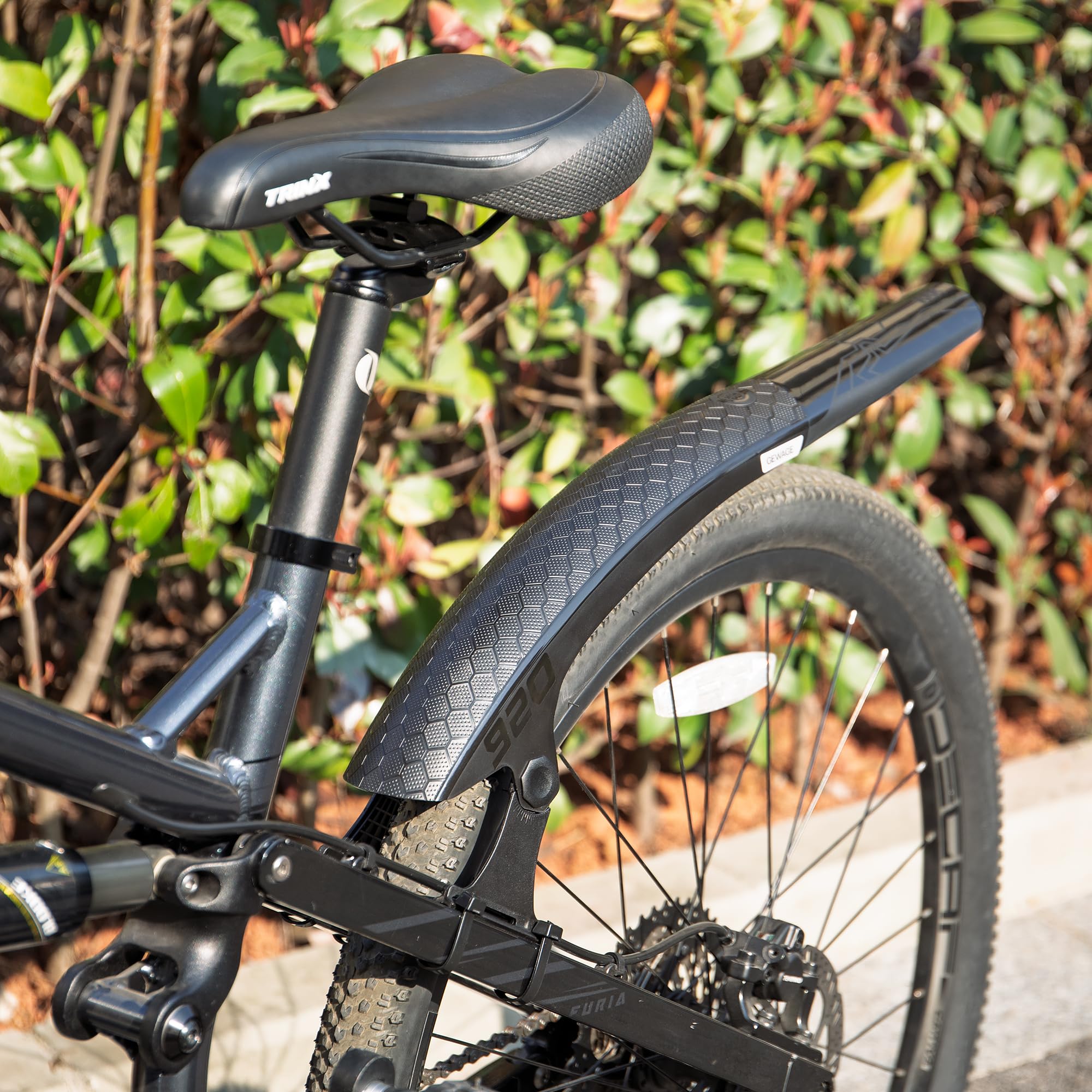 GEWAGE MTB Hinterrad Schutzblech – Fahrrad Schutzblech für Mountainbike, Mudguard MTB & Kotflügel Fahrrad, Schnellmontage, 24-29 Zoll Sport & Freizeit