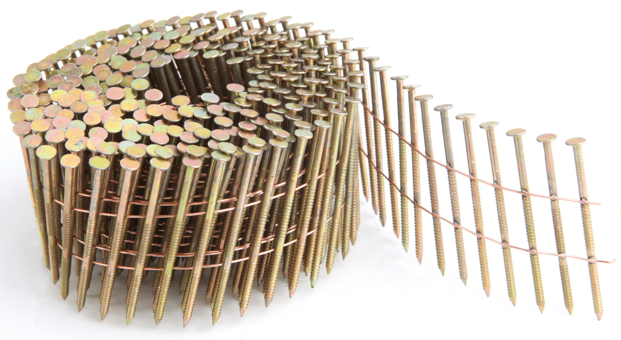 1-3/4 X .092 15° Wire Weld Coil Nails – Hot Galvanized, Vinyl Tip, Ring Shank (~500 Nails 1-3/4 X .092 15° Wire Weld Coil Nails – Hot Galvanized, Vinyl Tip, Ring Shank (~500 Nails