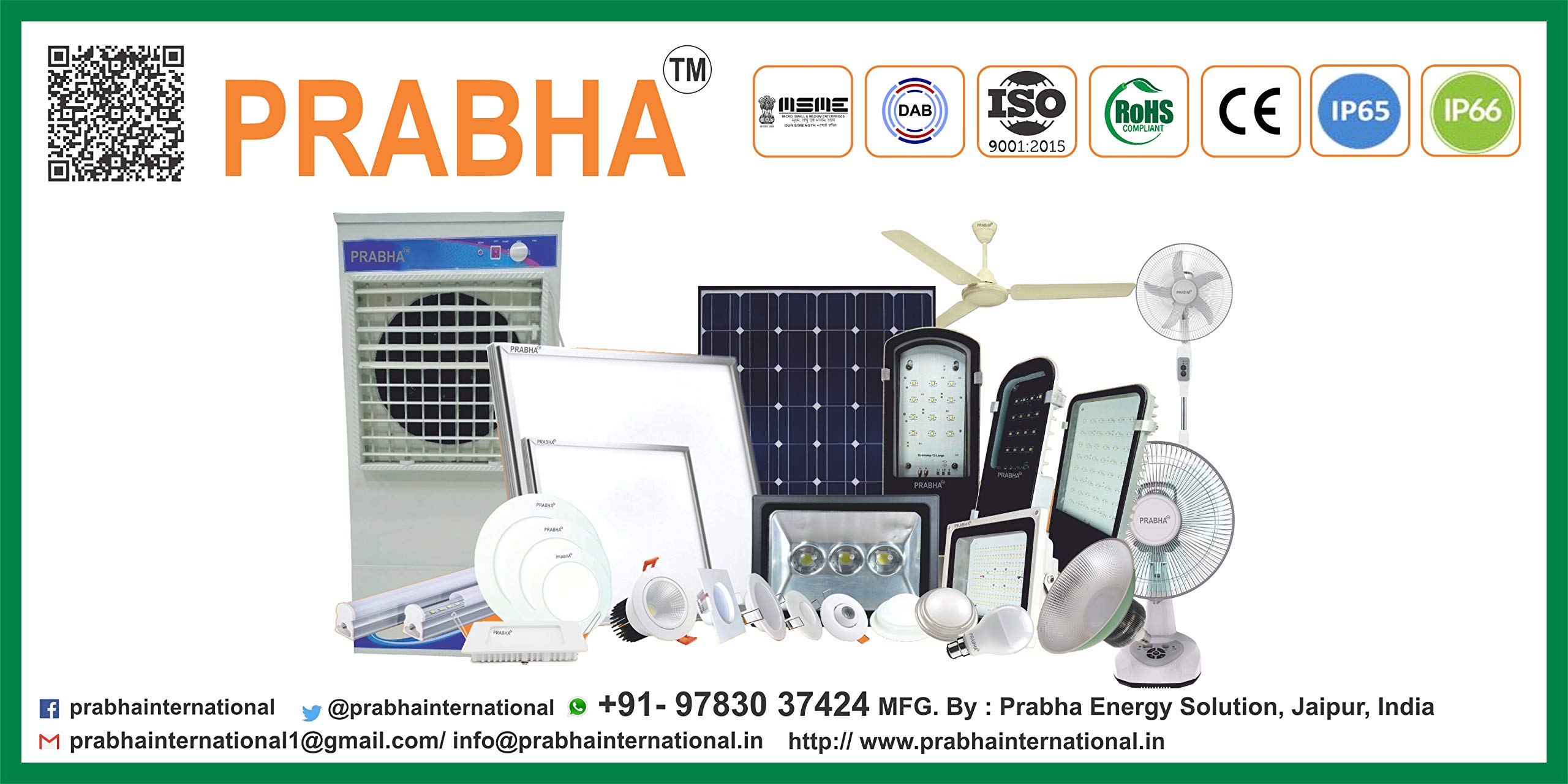 prabha rechargeable fan