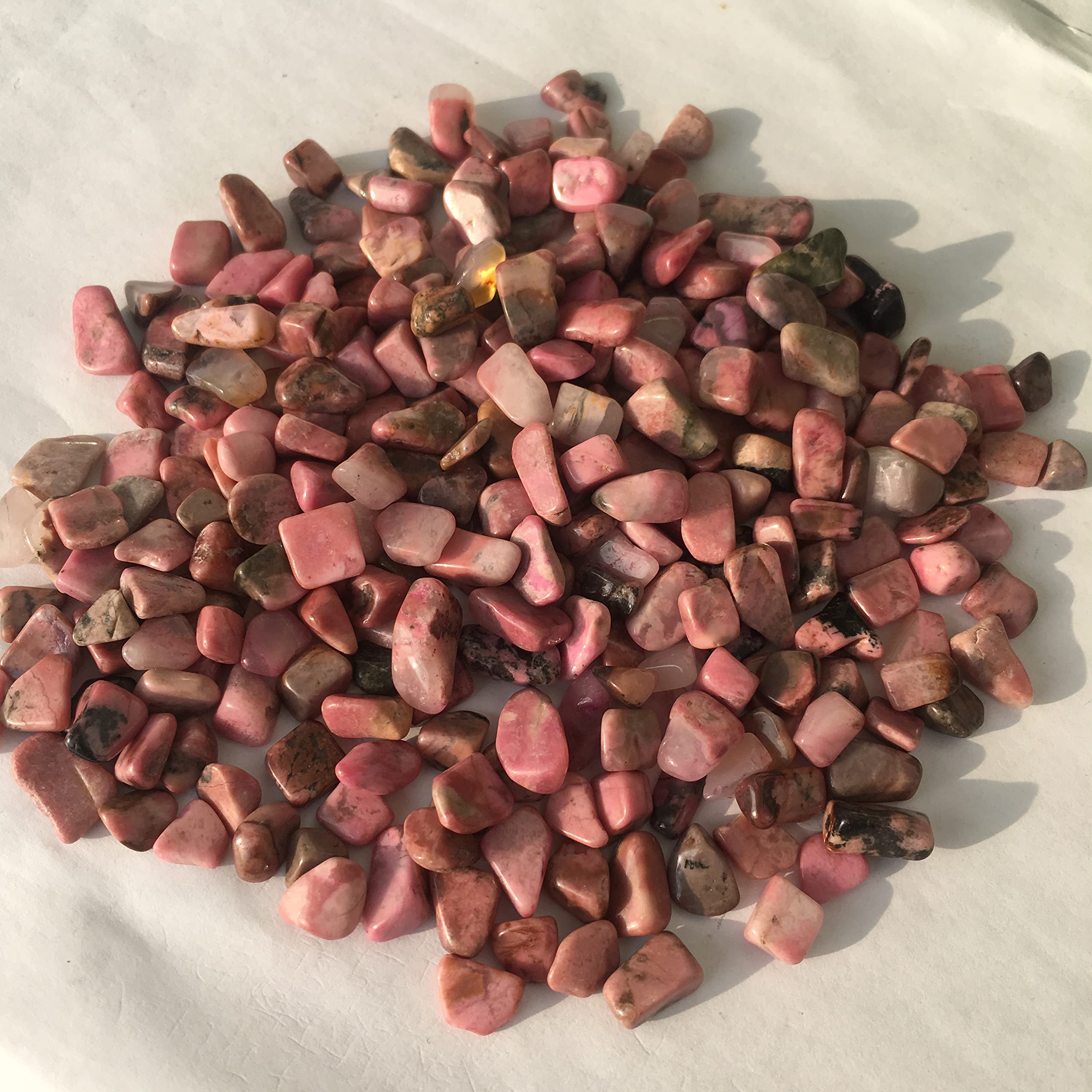 Campione di Pietra Naturale Rosa Polvere di Cristallo Pietra di Quarzo Ghiaia Rotta Cristallo Acquario Vaso di Fiori Giardino Decorazione Pietra (Size : 1000g)