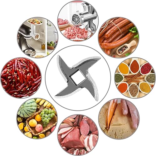 Miniatura 8 de Cuchilla para amoladora #8 de acero inoxidable para cuchillos, comprueba el tamaño y la forma (2 piezas)