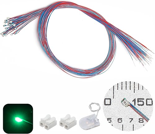 Miniatura 10 de 25 piezas de LED micro parpadeantes precableados (modo de luz: luz azul intermitente) LED SMD 0805 con accesorios de montaje para construcción