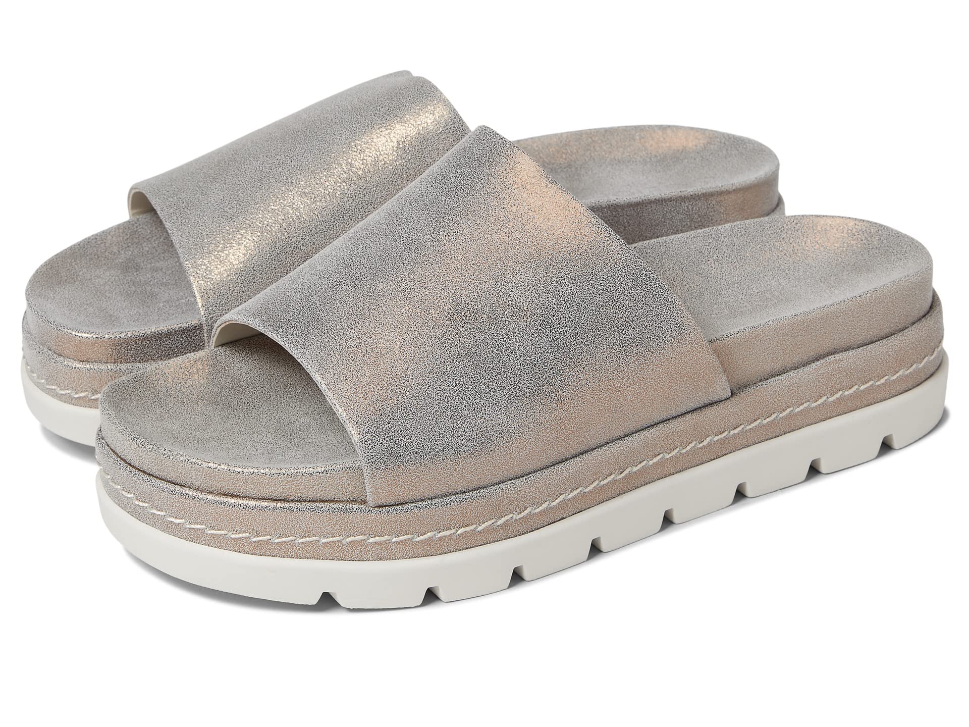 J/Slides Bibby, Bronze Metallic Suede, 8 UK