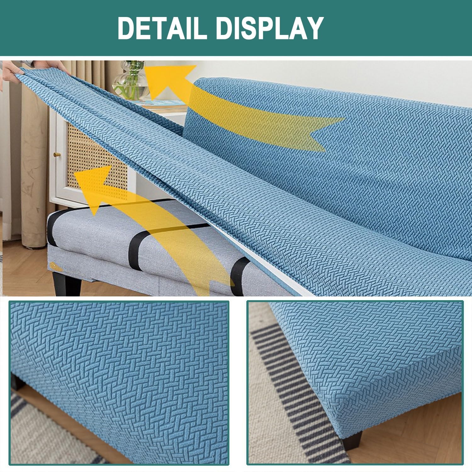 Funda de sofá sin Brazos Tela elástica
