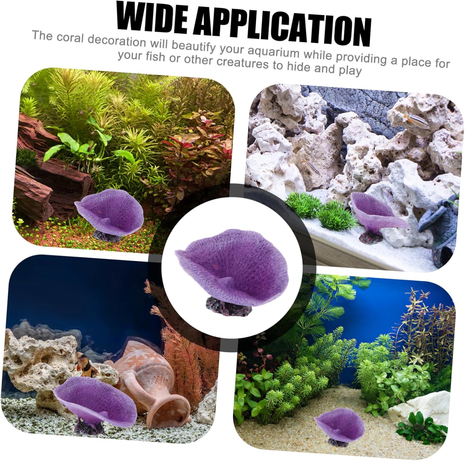 5pcs Simulated Coral Landscaping Fish Artificial Coral Decorations Kit Faux Tank Ornaments Large Water Coral for Aquarium Net Aquarium Ornaments Large Aquarium