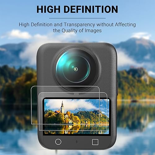 Miniatura 7 de CYNOVA Osmo 360 - Funda para accesorios DJI Osmo 360, con protector de pantalla (2 juegos), funda rígida de almacenamiento de viaje compatible con