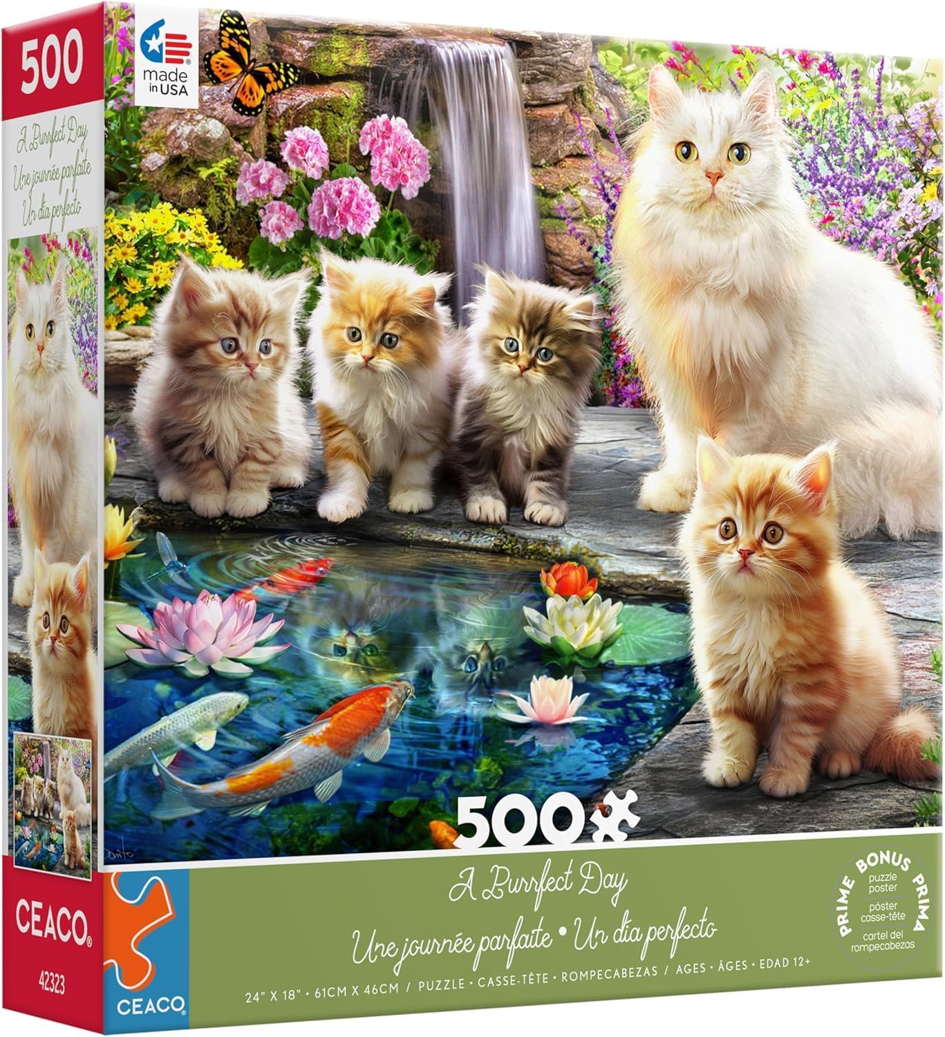 Ceaco - A Purrfect Day - 500 Piece Jigsaw Puzzle