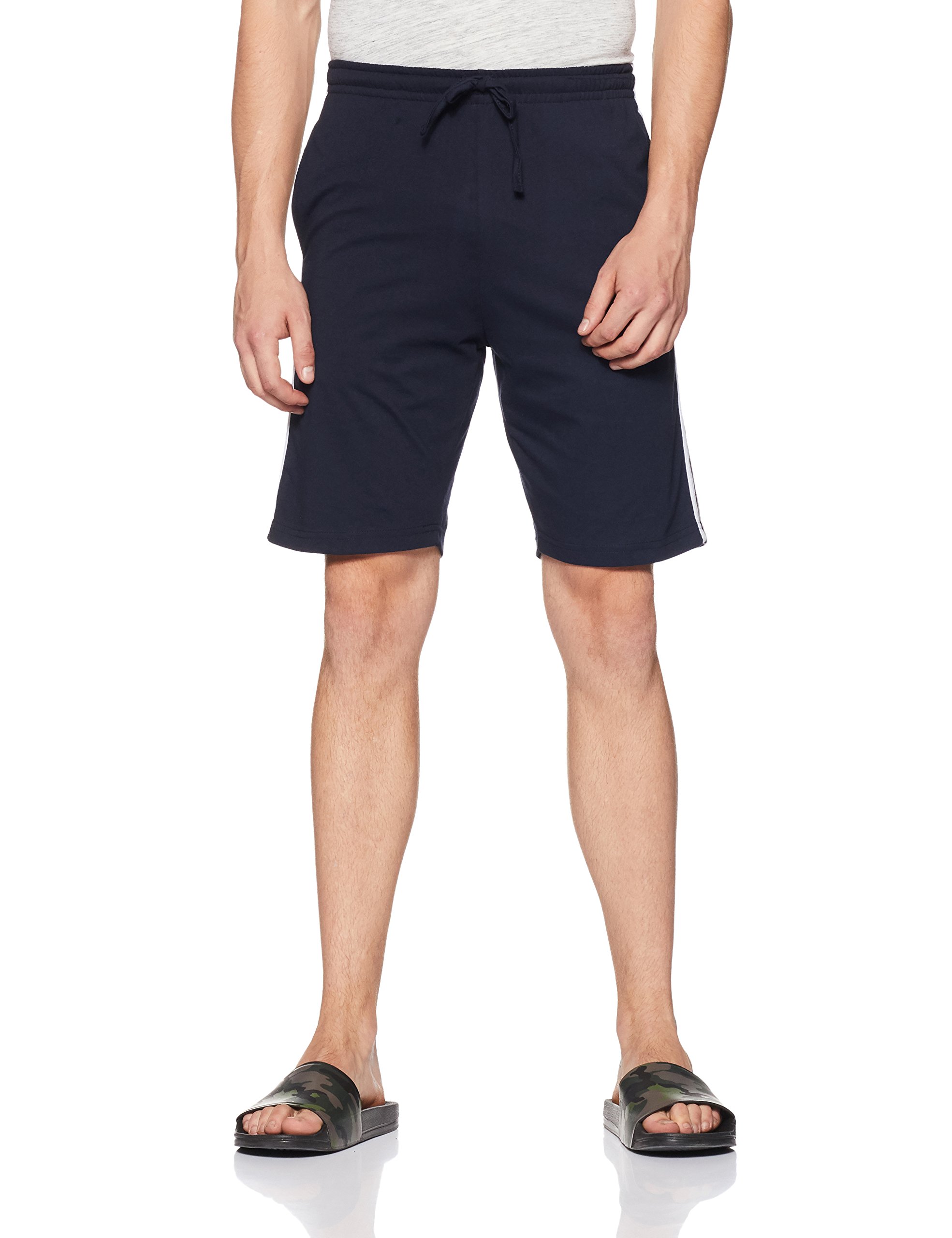 Amazon Brand - SymbolMen's Cotton Rich Strechable Knit Shorts - Regular Fit