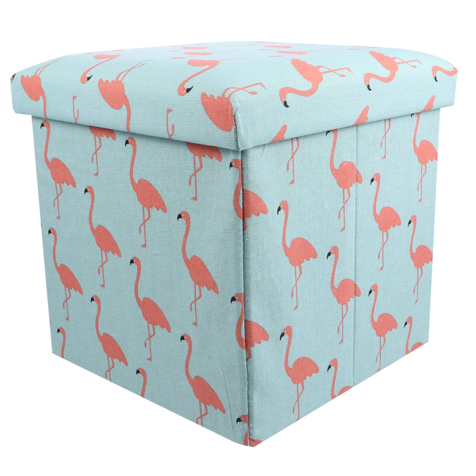 Tabouret de rangement pliable flamant rose pour une chambre d'enfant toujours ordonnée