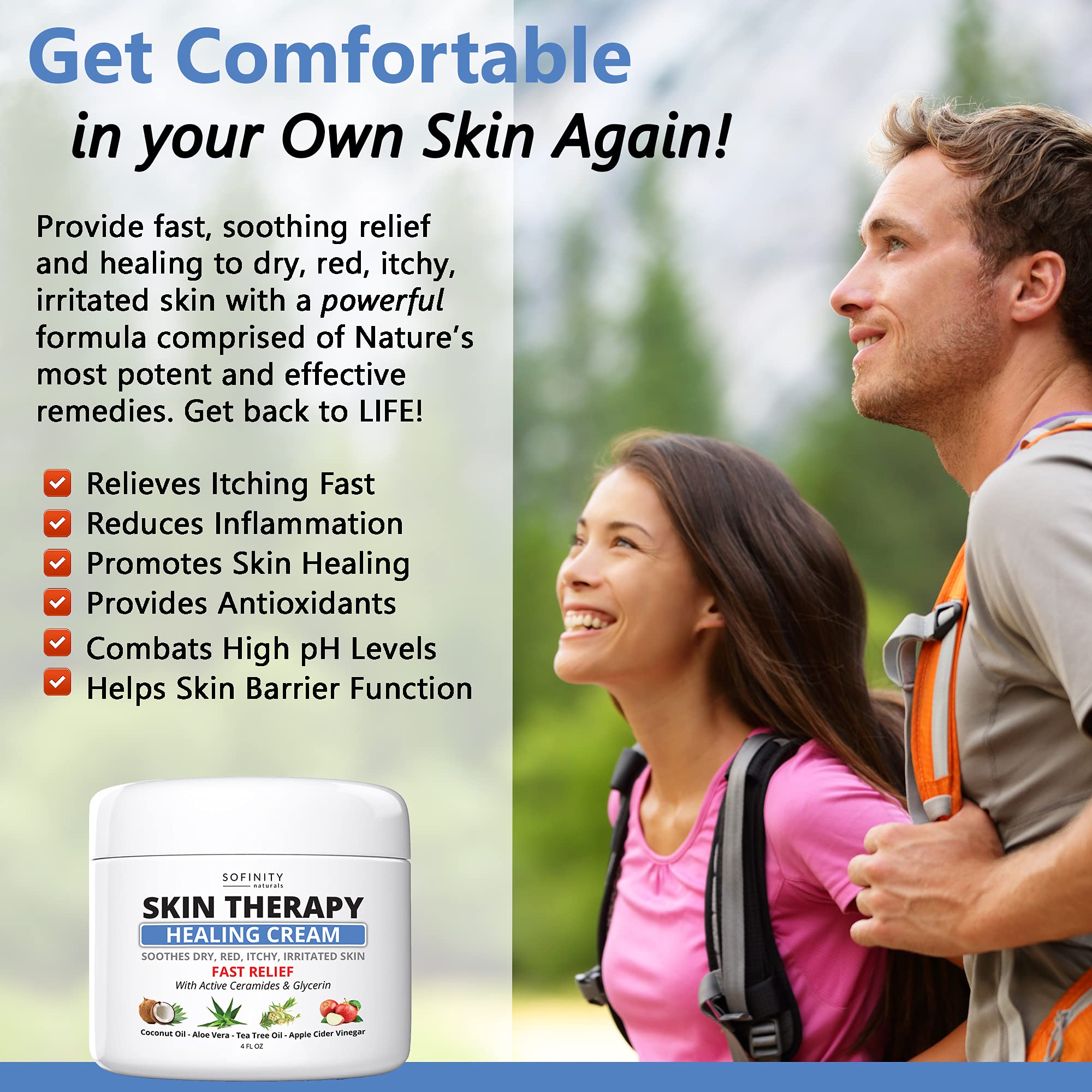 Eczema Cream for Adults & Kids Treatment for Dermatitis, Psoriasis