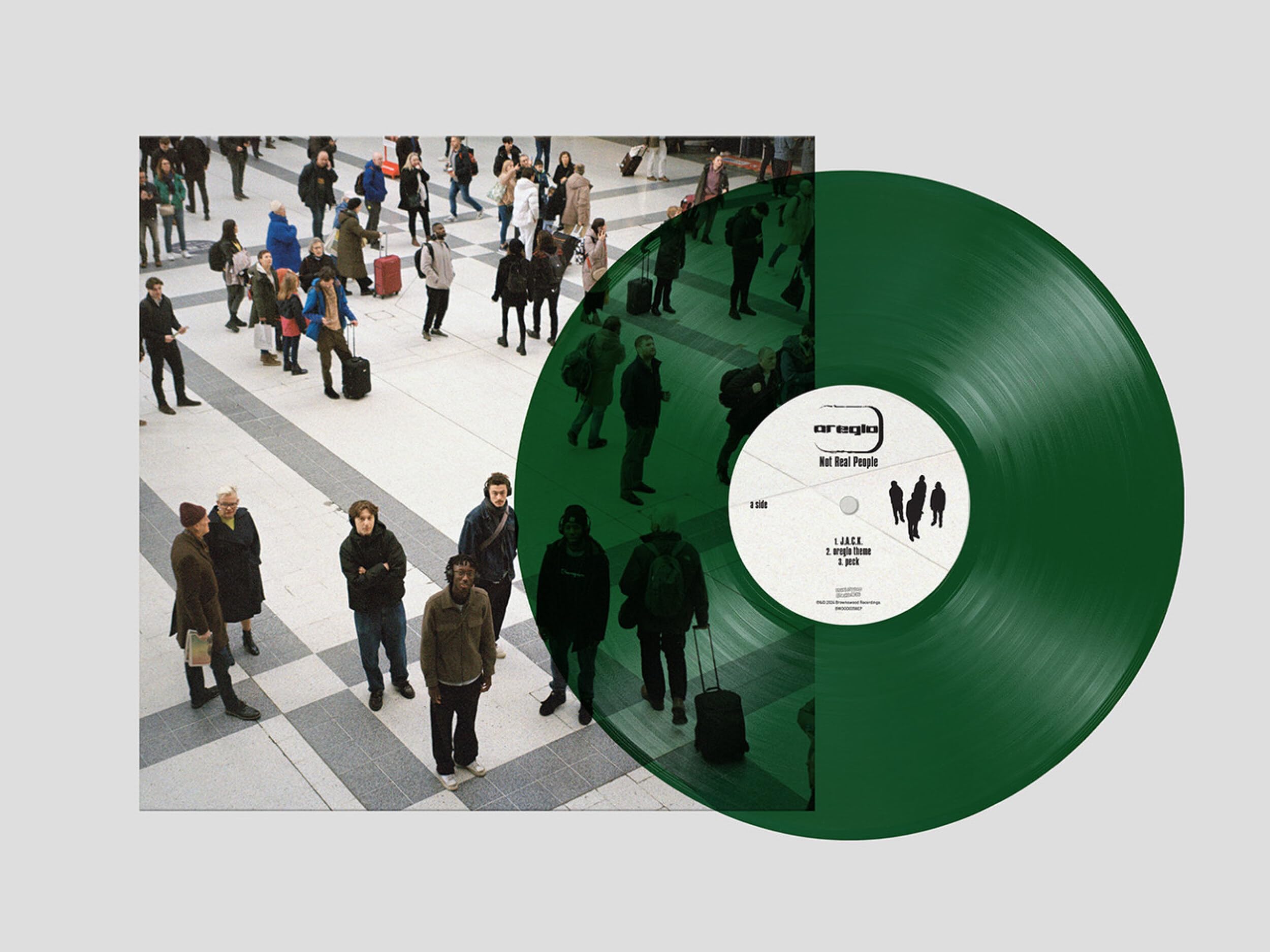 OREGLO - Not Real People EP - Vinyl (limited translucent green vinyl 12"")