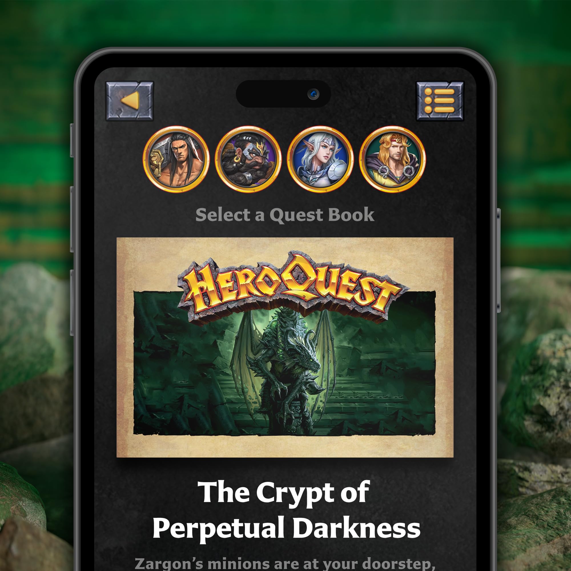 Avalon Hill HeroQuest The Crypt of Perpetual Darkness Quest Pack 2-5 graczy 14+