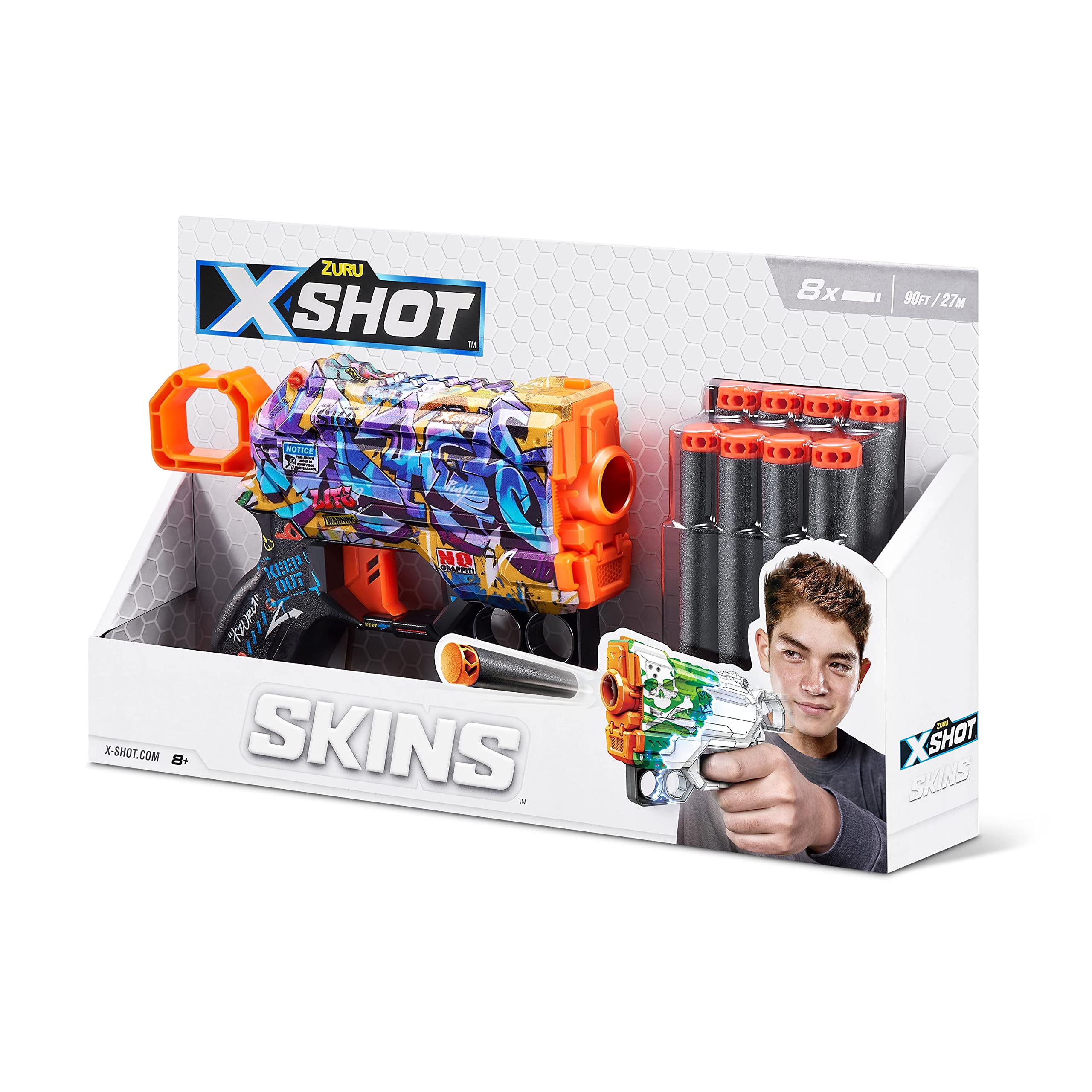 poison toys ランチャー、ソードパック Amazon.com: Zuru 385 18 X-Shot Skins Menace-Spray TAG