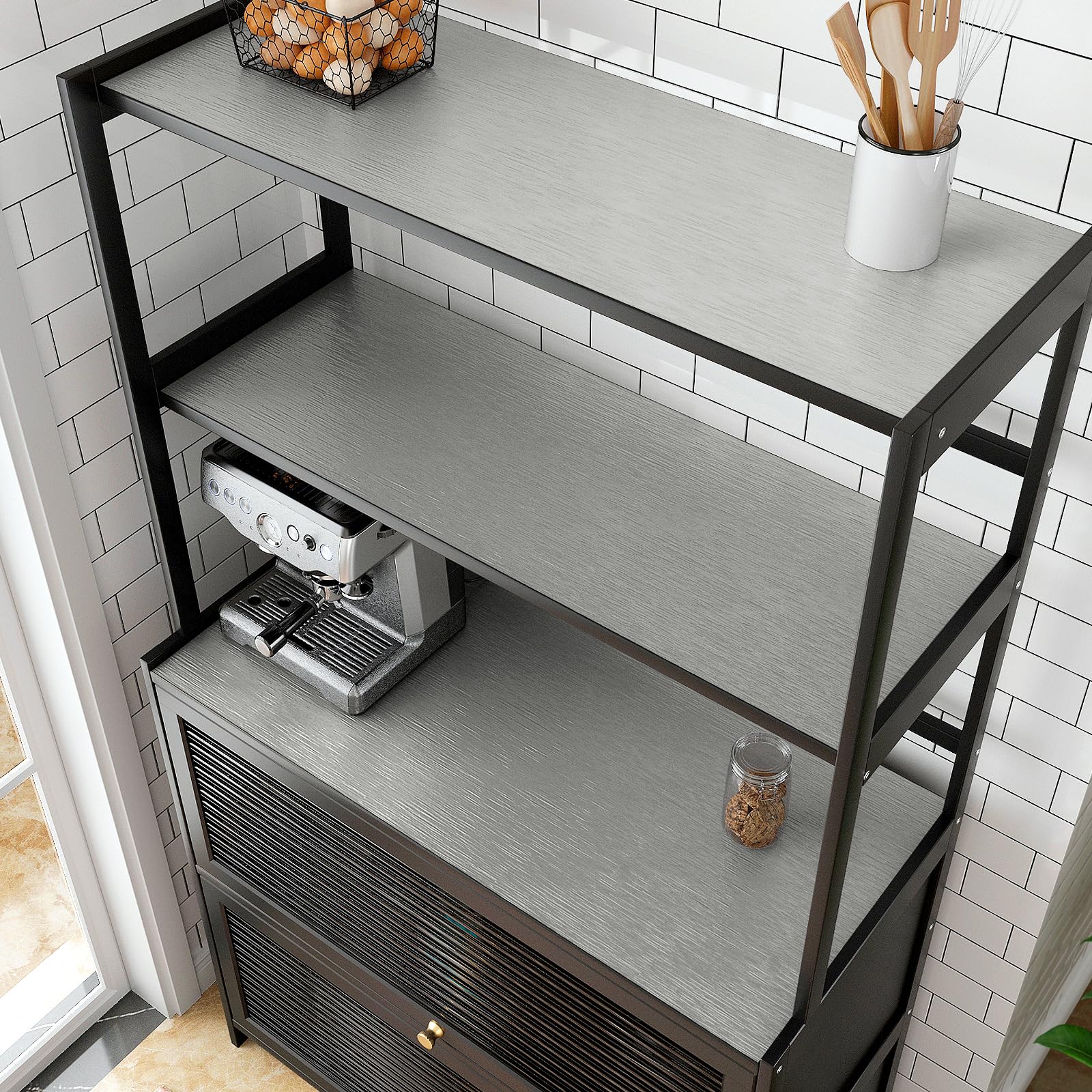 VaryPaper Papel Adhesivo Gris Plata (40cmx200cm) - Renueva Tu Cocina O Muebles En 10 Minutos