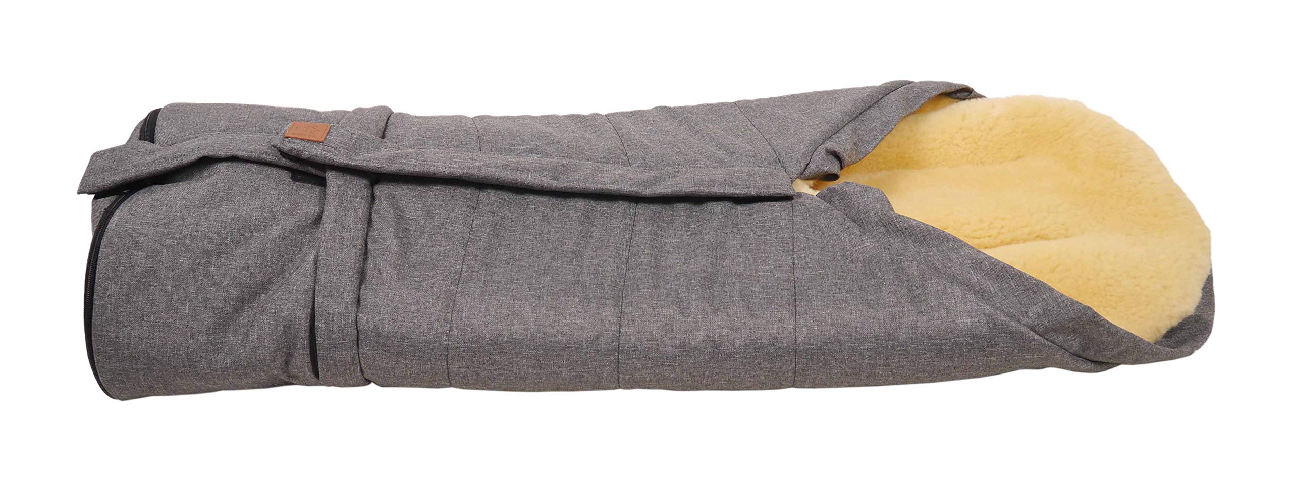 Kaiser 6721170 - Sacco coprigambe per passeggino Jona 2 in 1, colore: Grigio