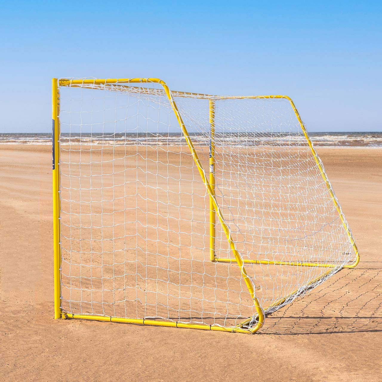 FORZA 3,66 m x 1,83 m Alu60 składana bramka do piłki nożnej | bramka do piłki nożnej na plażę i do ogrodu | słupki bramkowe dla dzieci | sprzęt treningowy piłkarski (para)