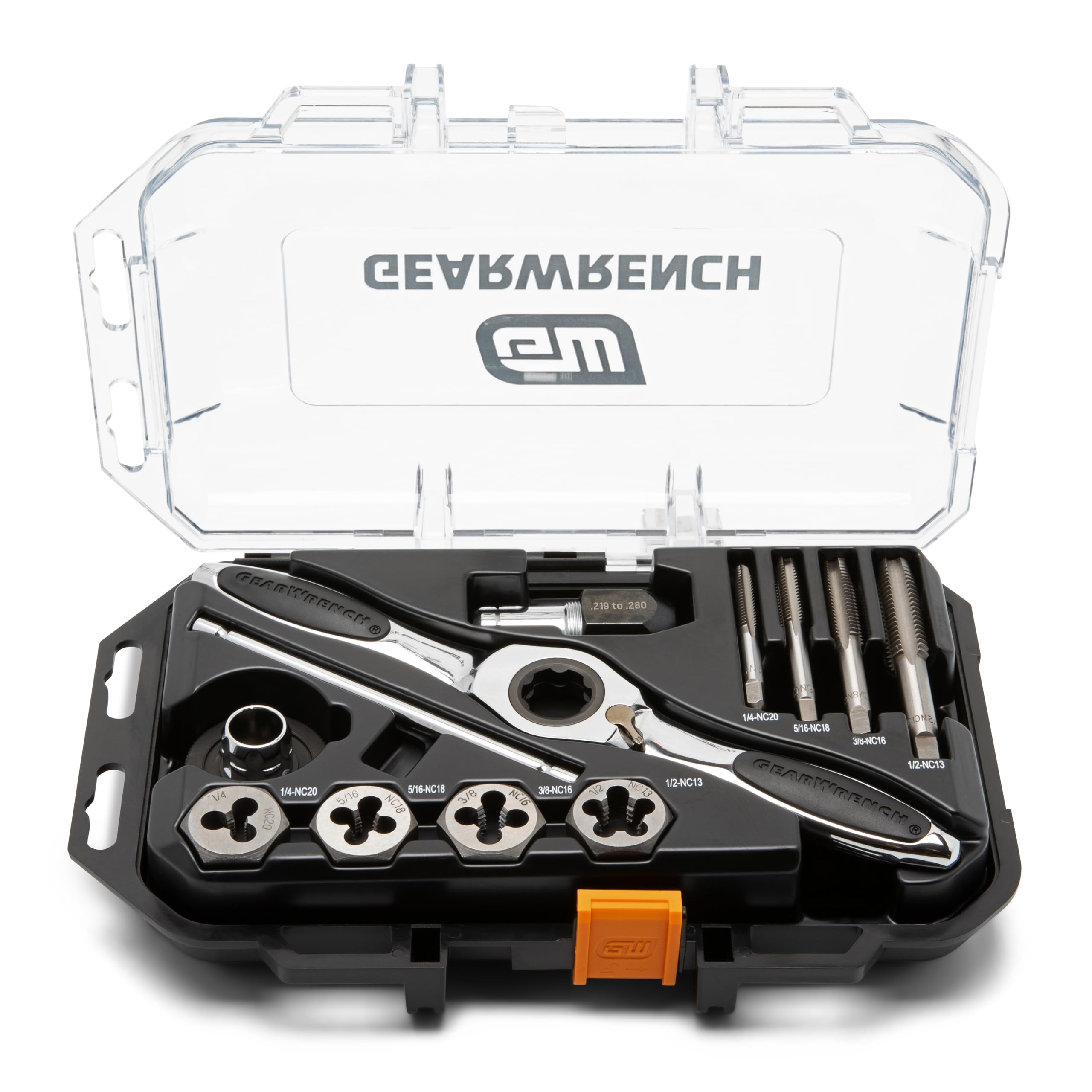 GEARWRENCH 13 Piece SAE Ratcheting Tap & Die Set | 82817