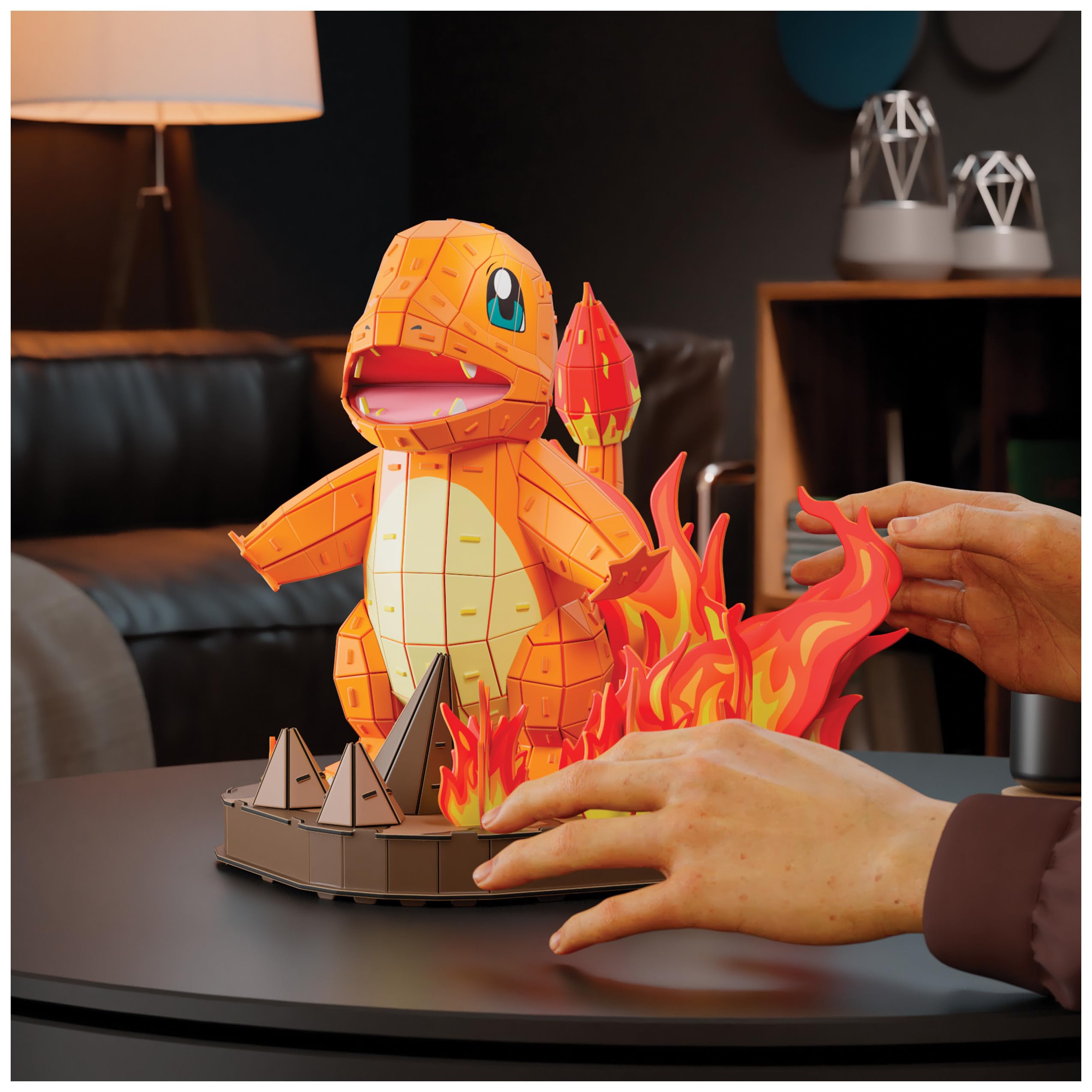 4D Build, Pokémon Charmander 3D figurka do złożenia, Figurki Pokémon do zbierania, Puzzle 3D dla dorosłych i nastolatków, 241 elementów, dla osób w wieku od 12 lat