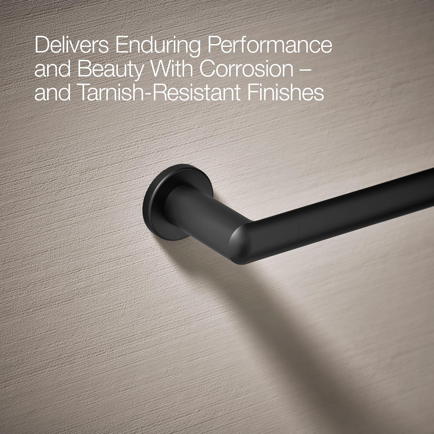 Kohler 97882-BL Kumin™ 24" Towel bar, Matte Black