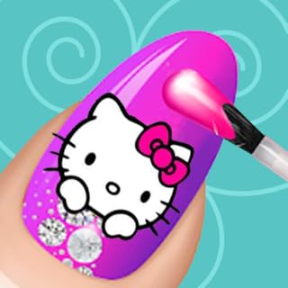 Jogo de colorir e desenhar unhas de moda - Jogos de salão de arte de unhas para meninas - arte de unhas ASMR